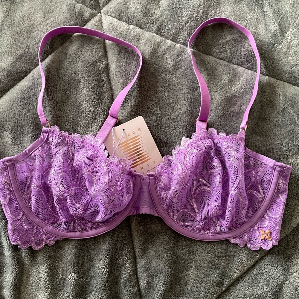 Purple Lace Bra
